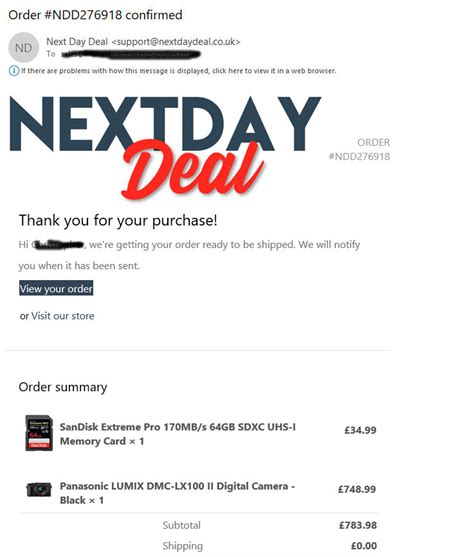 Review Next Day Deal